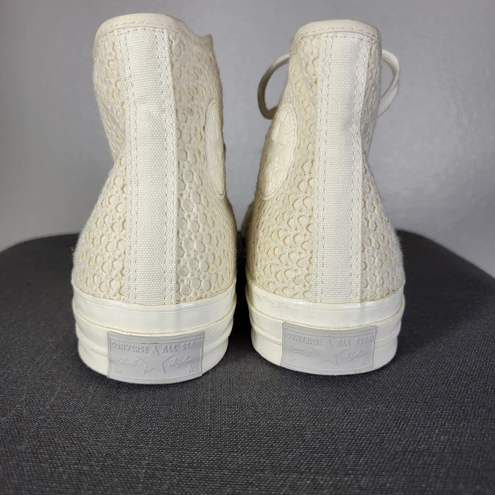 Converse Chuck 70 Crochet Canvas Hi‎ Top Sneakers Men’s 8 Women’s 10